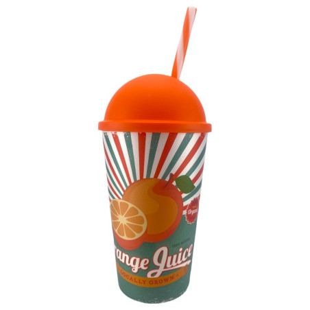 8 gobelets réutilisables ( Orange,0,650L,Rond ), ref : SOL-161947-028x8 