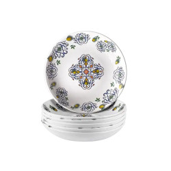 Assiette creuse 1000 ml, Genova, D.23 x h.4,5 cm, mélamine pure 