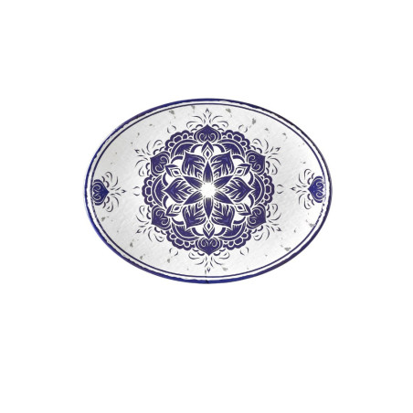 Plat ovale, L.29 x l.39 x h.4,4 cm, Larissa, mélamine pure 