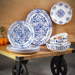 Plat ovale, L.29 x l.39 x h.4,4 cm, Sevilla, mélamine pure 