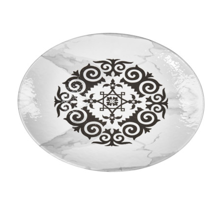 Plat, Mascara, L.36 x l.49 x h.4,4 cm, mélamine pure 