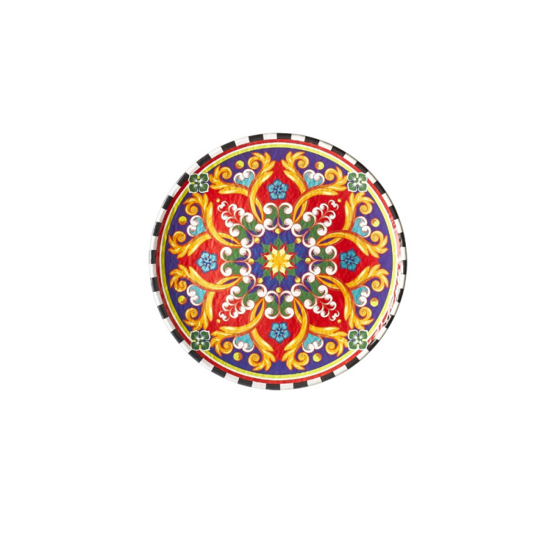 Assiette plate, Cordoba, D.26 x h.2,6 cm, mélamine pure 