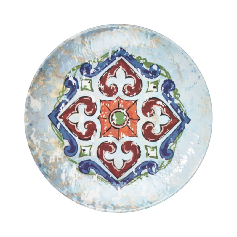 Assiette plate, Havana, D.30 x h.3 cm, mélamine pure 