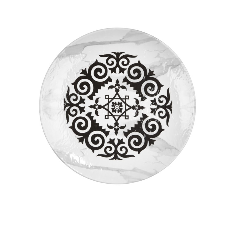 Plat, Mascara, D.40 x h.3,9 cm, mélamine pure 