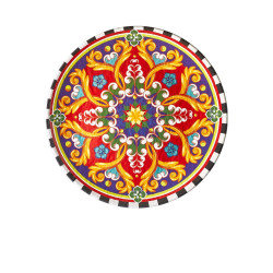 Plat, Cordoba, D.45 x h.4,3 cm, mélamine pure 