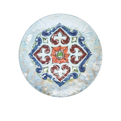 Plat, Havana, D.45 x h.4,3 cm, mélamine pure 