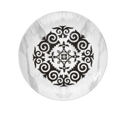 Plat, Mascara, D.45 x h.4,3 cm, mélamine pure 