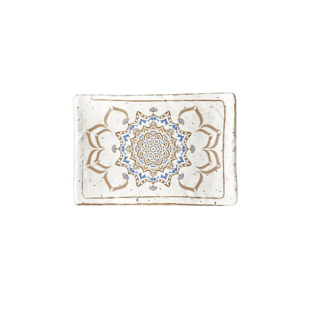 Assiette plate, Casablanca, L.23,6 x l.34,1 x h.3,3 cm, mélamine pure 