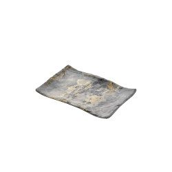 Assiette plate, Royal Marbre, L.23,6 x l.34,1 x h.3,3 cm, mélamine pure 