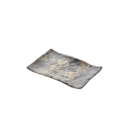 Assiette plate, Royal Marbre, L.23,6 x l.34,1 x h.3,3 cm, mélamine pure 