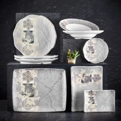 Plat, Patara, L.32,5 x l.17,6 x h.2,2 cm, mélamine pure 