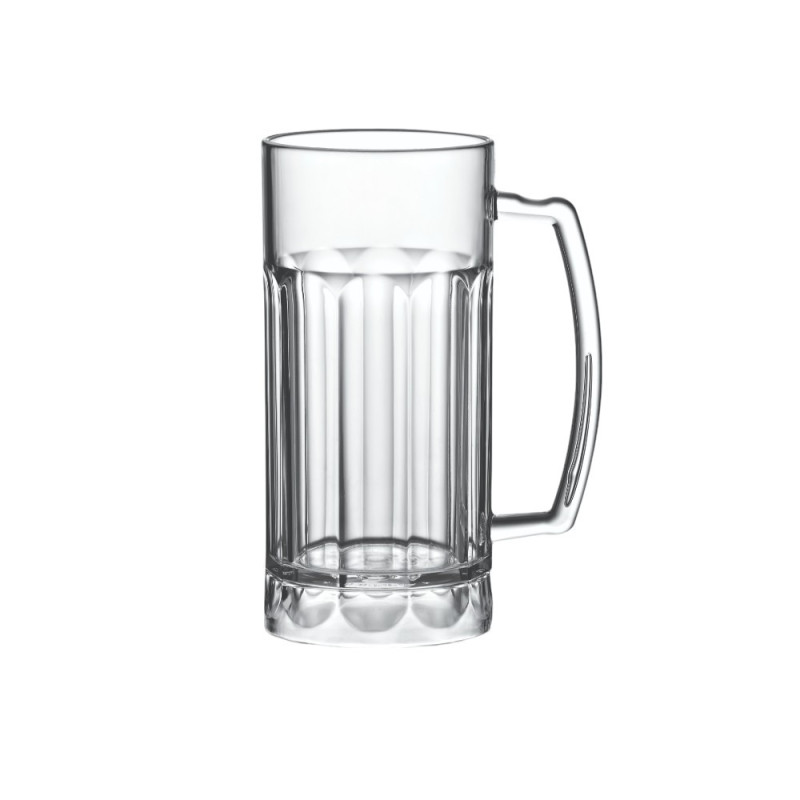 La Pinte, verre à bière, 568 ml,  Ø 8,1cm, H 17cm, Larg 8,1cm. 