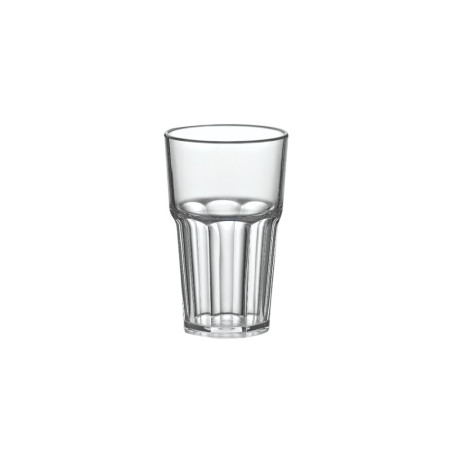 Le Retro L, verre de table, 300 ml,  Ø 7,6cm, H 12,2cm, Larg 7,6cm. 