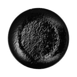 Assiette plate, Tilda Black, mélamine pure Dimensions:D.30 x h.3 cm