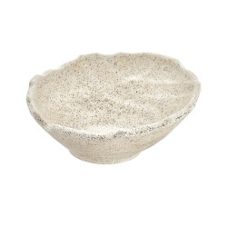 Bol, incliné, Blanc Granite, mélamine pure Dimensions:L.22,5 x l.23,5 x h.9,5 cm