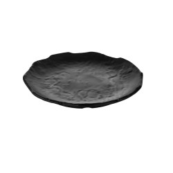 Assiette plate,Terra Black, mélamine pure Dimensions:D.28 x h.3,5 cm
