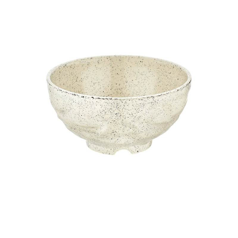 Bol, Blanc Granite, mélamine pure Dimensions:D.17 x h.8,6 cm