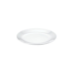 Assiette plate, aspect porcelaine, mélamine pure Dimensions:D.20,5 x h.2 cm