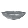 Bol, Kar Matt Grey, mélamine pure Dimensions:L.29,2 x l.25 x h.7,2 cm