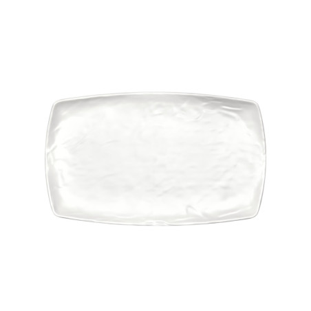 Assiette plate, Kar Matt White crème, mélamine pure Dimensions:L.20 x l.33 x h.2,5 cm