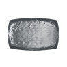Assiette plate, Kar Matt Grey, mélamine pure Dimensions:L.23,5 x l.37 x h.2,8 cm