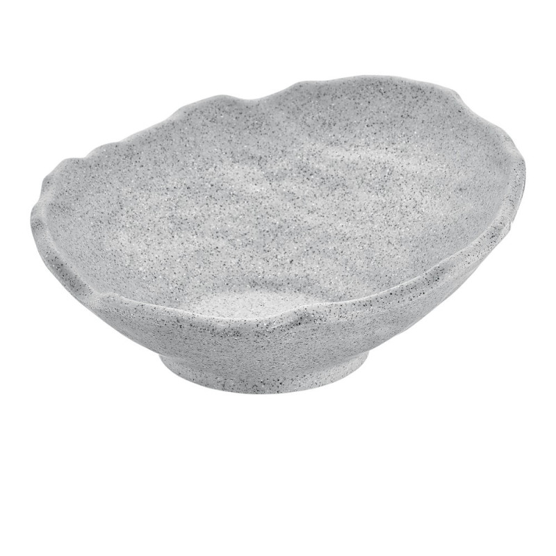 4 bols ovales Gris Granite L.27,5 x l.28,2 x h.11,5 cm 100% mélamine 
