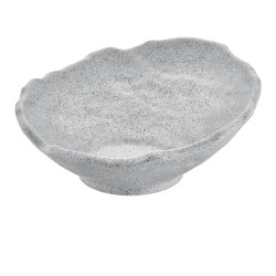 6 bols ovales Gris Granite L.27,5 x l.28,2 x h.11,5 cm 100% mélamine 