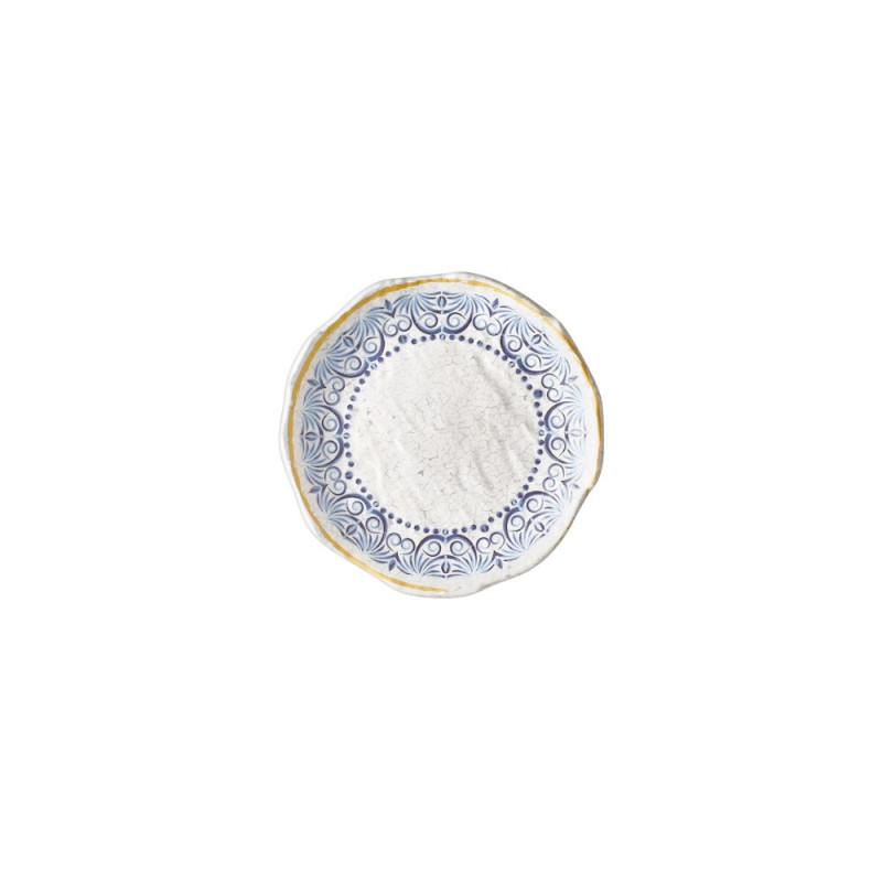 6 assiettes plates, Athena, D.20 x h.2,8 cm, mélamine pure 