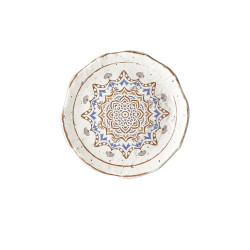 12 assiettes plates, Casablanca, D.28 x h.3,5 cm, mélamine pure 