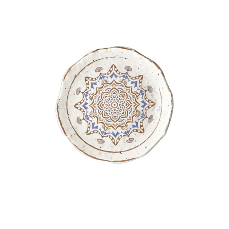 12 assiettes plates, Casablanca, D.28 x h.3,5 cm, mélamine pure 