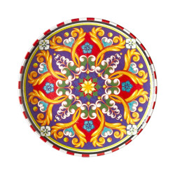 4 assiettes plates, Cordoba, D.30 x h.3 cm, mélamine pure 