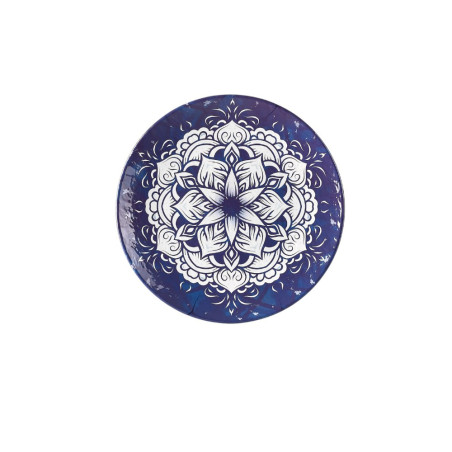 12 assiettes plates, Larissa, D.26 x h.2,6 cm, mélamine pure 