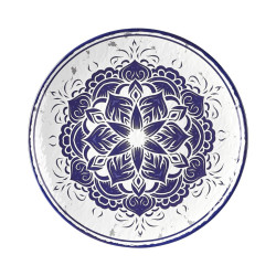 12 assiettes plates, Larissa, D.30 x h.3 cm, mélamine pure 