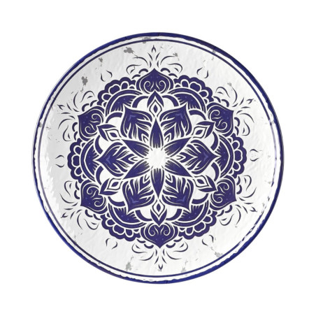 4 assiettes plates, Larissa, D.30 x h.3 cm, mélamine pure 