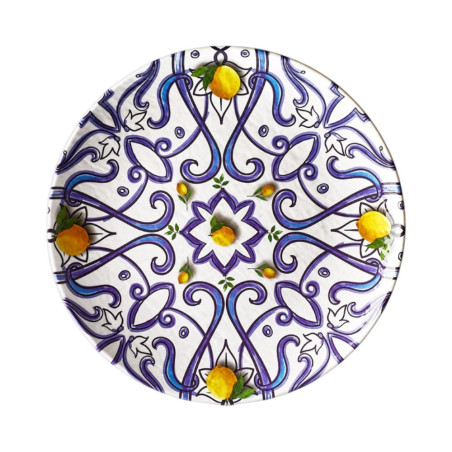 6 assiettes plates, Genova, D.30 x h.3 cm, mélamine pure 