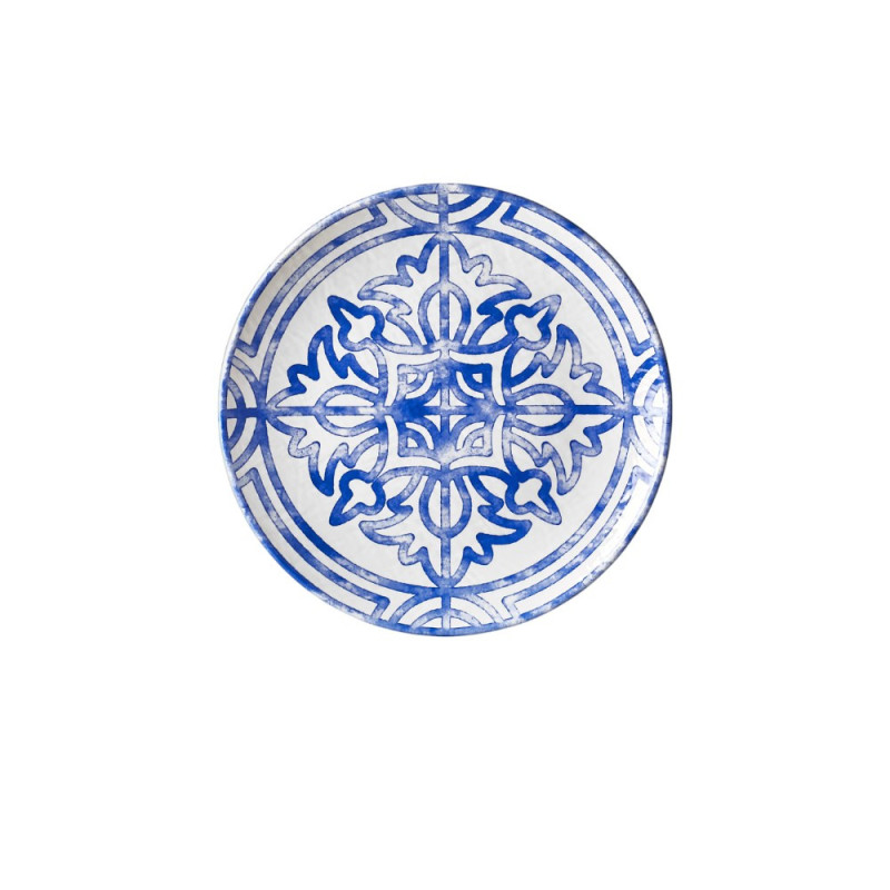 6 assiettes plates, Sevilla, D.26 x h.2,6 cm, mélamine pure 