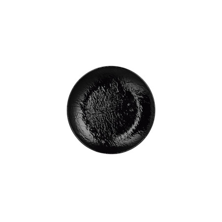 4 assiettes plates Tilda Black D.26 x h.2,6 cm 100% mélamine 