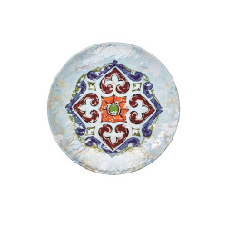 12 assiettes plates, Havana, D.26 x h.2,6 cm, mélamine pure 