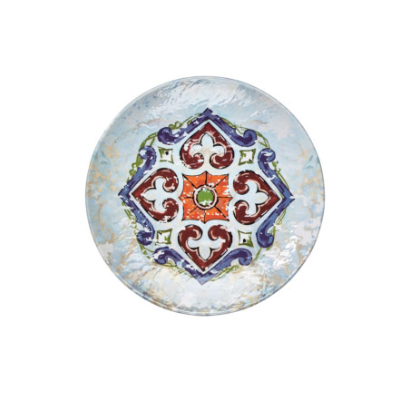 12 assiettes plates, Havana, D.26 x h.2,6 cm, mélamine pure 