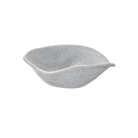 6 bols ovales Gris Granite L.17 x l.20 x h.6,3 cm 100% mélamine 