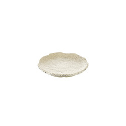 6 assiettes plates Blanc Granite D.16 x h.2,4 cm 100% mélamine 
