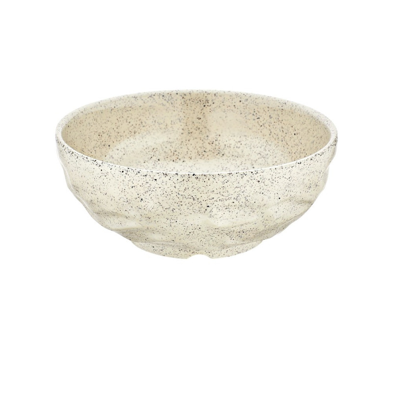 4 bols Blanc Granite D.20 x h.8 cm 100% mélamine 