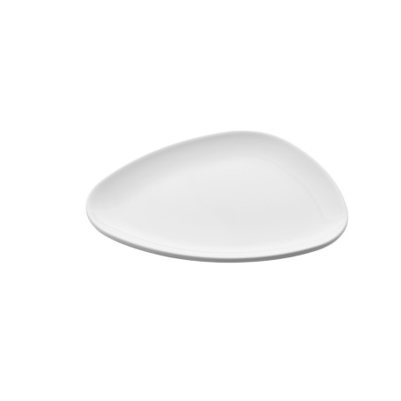 6 assiettes plates élliptiques Bermuda L.25 x l.20 x h.2,2 cm 100% mélamine 