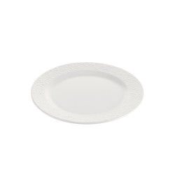 6 assiettes plates K Plus D.23 x h.1,6 cm 100% mélamine 