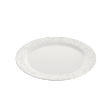 12 assiettes plates K Plus D.26 x h.1,6 cm 100% mélamine 