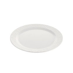 4 assiettes plates K Plus D.26 x h.1,6 cm 100% mélamine 