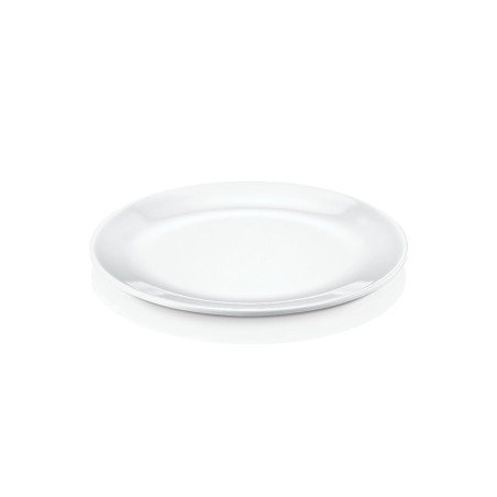 4 assiettes plates aspect porcelaine D.23 x h.1,9 cm 100% mélamine 