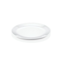 6 assiettes plates aspect porcelaine D.23 x h.1,9 cm 100% mélamine 