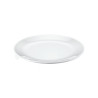 6 assiettes plates aspect porcelaine D.25,5 x h.2,2 cm 100% mélamine 