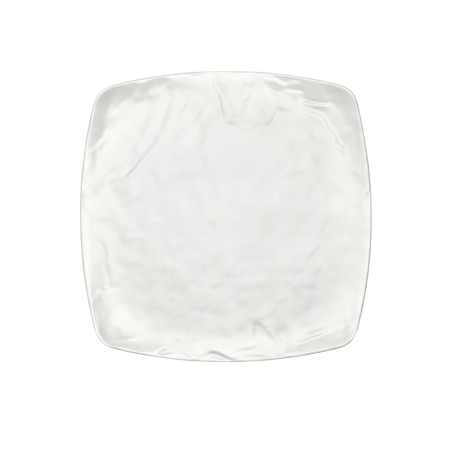 4 assiettes plates Kar Matt White crème L.32,5 x l.32,5 x h.2 cm 100% mélamine 